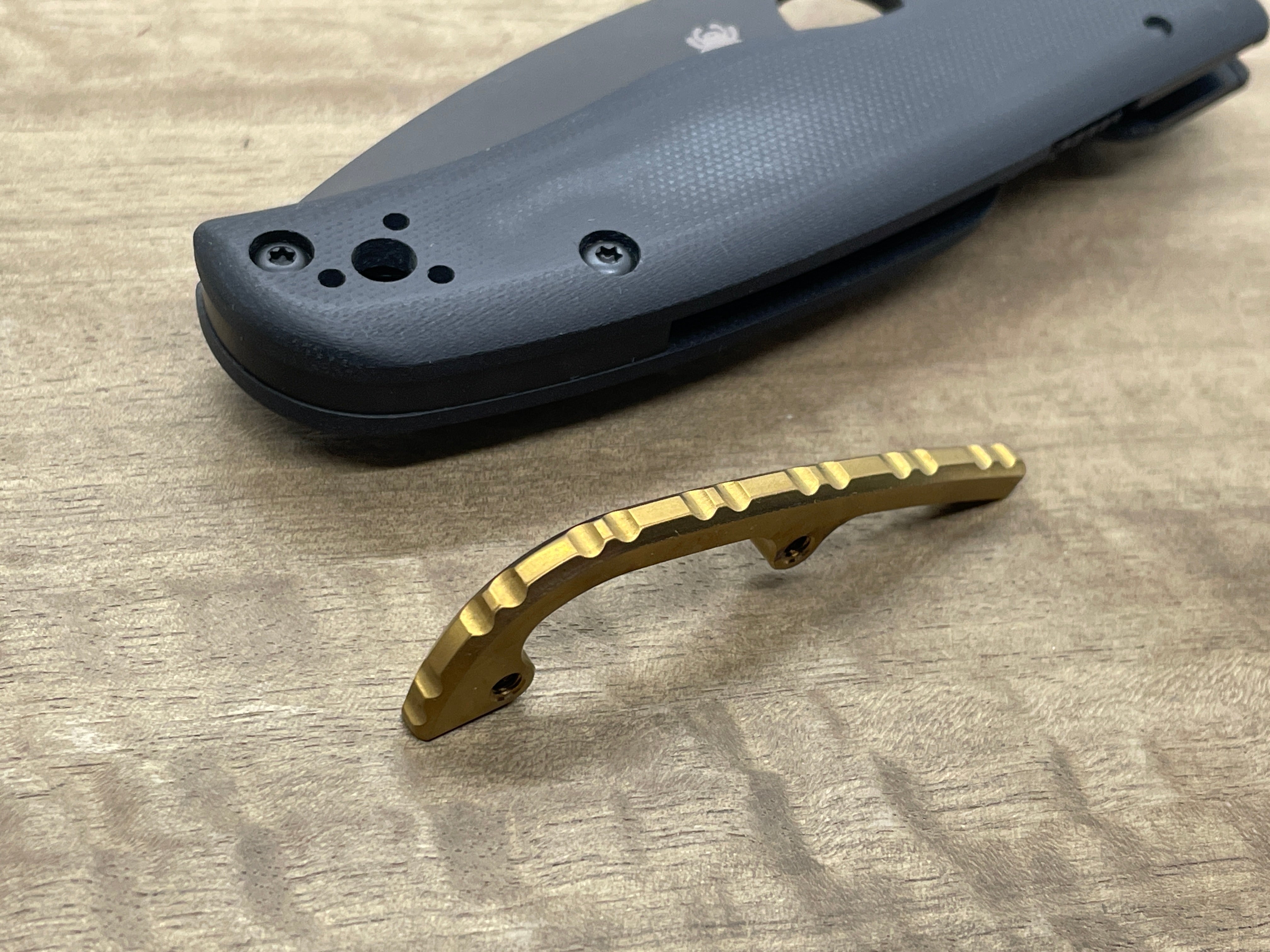 Titanium Gear BACKSPACER for Spyderco SHAMAN MetonBoss